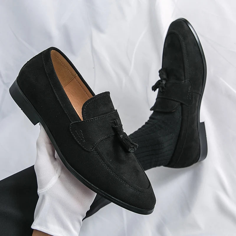 Edward | Men’s Suede Tassel Loafers