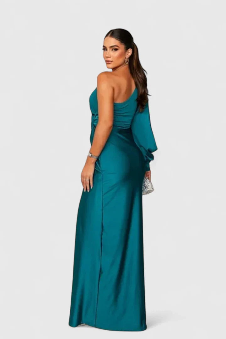 Valora | Women’s Elegant One Shoulder Maxi Dress