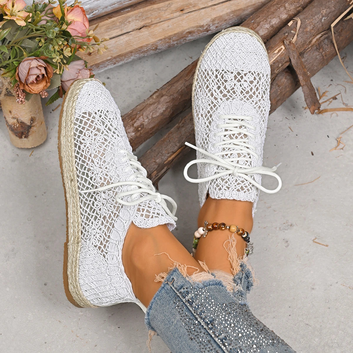 Isabella | Women’s Sneakers with Breathable Knit Texture