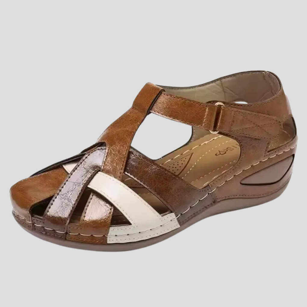 Mira | Women’s Spring Strappy Low-Wedge Sandals with Supportive Comfort Sole