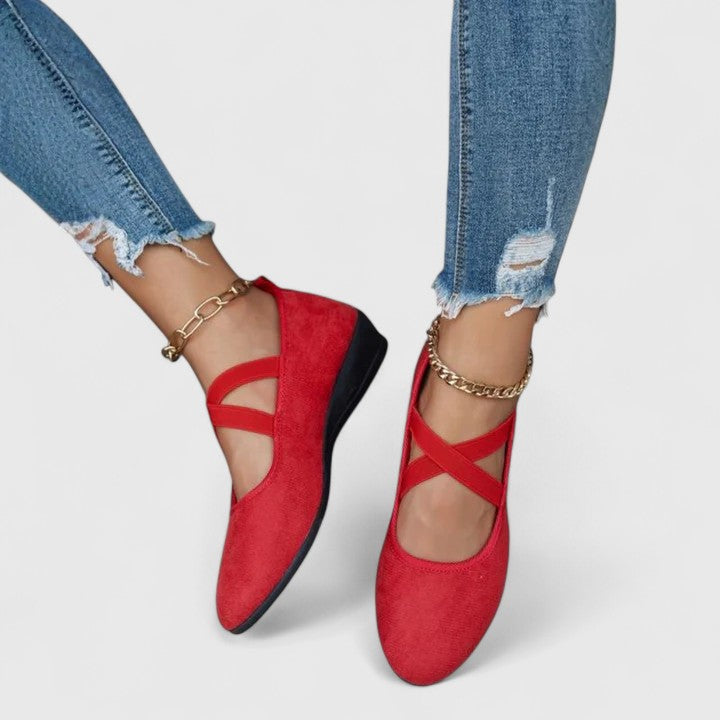 Sabrina | Women’s Spring Strappy Round-Toe Wedge Flat Sandals