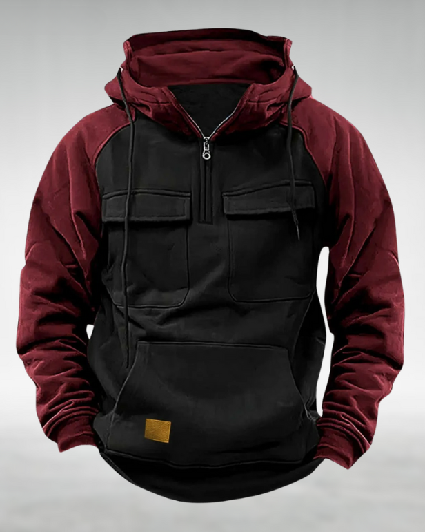 Axel | Men’s Utility Pullover Hoodie with Front Pockets