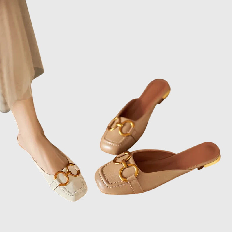 Brynn | Women’s Buckle Detail Slip-On Sandals
