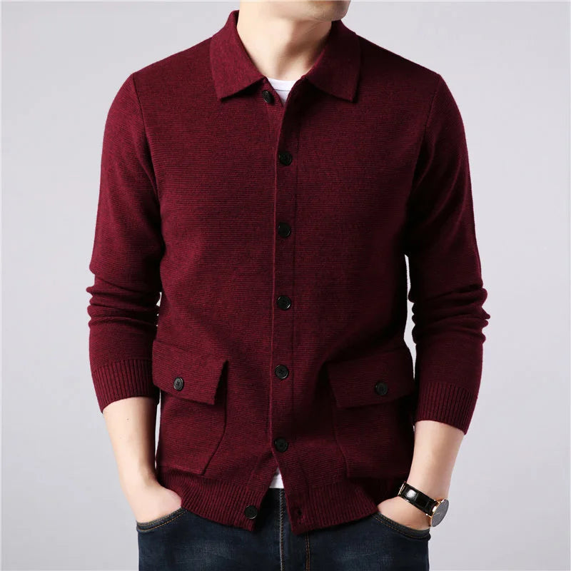 Parker | Men’s Collared Knit Cardigan