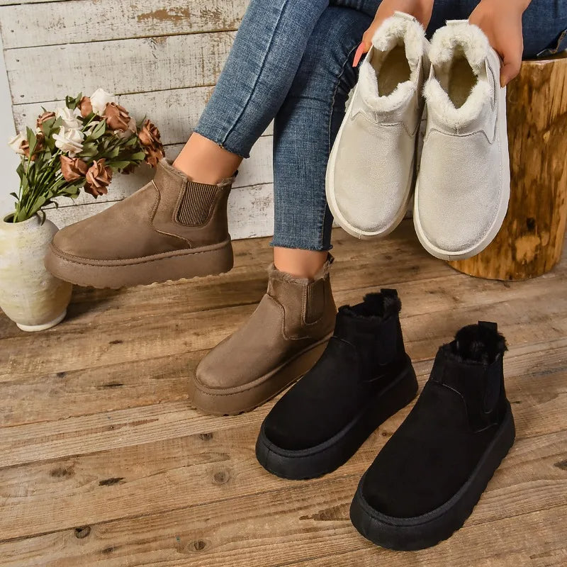 Giselle | Women's Plush Platform Boots