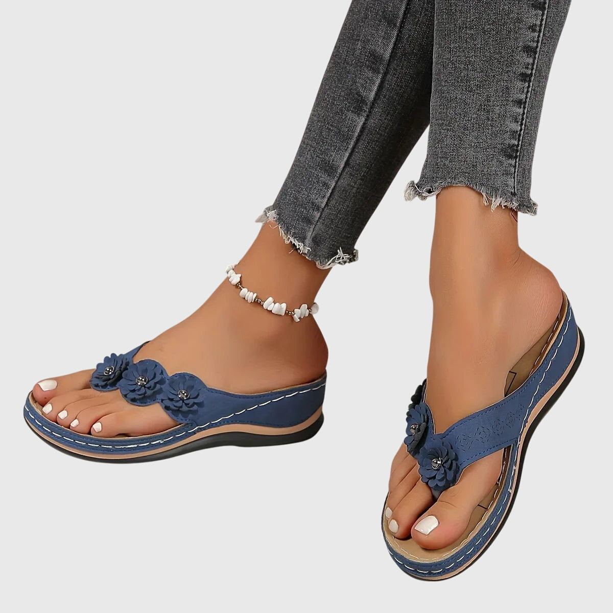Delphina | Women’s Orthopedic Wedge Flip Flops