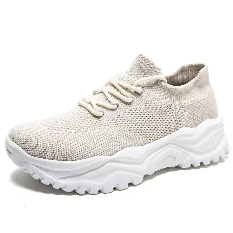Arielle | Women’s Knitted Upper Thick-Sole Comfort Sneakers