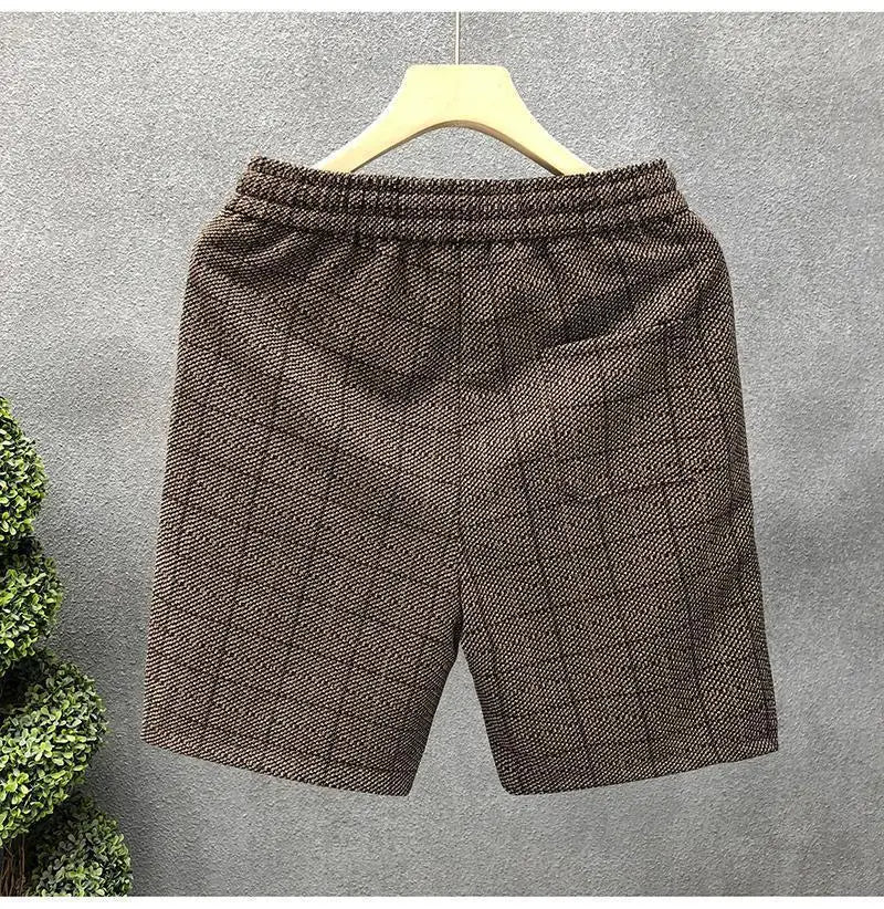 Orson | Men’s Plaid Lounge Shorts with Soft Knit Texture
