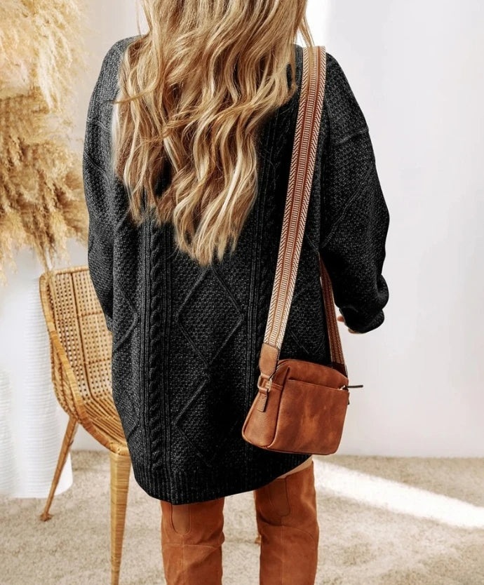 Savannah | Women’s Cable Knit Sweater Dress