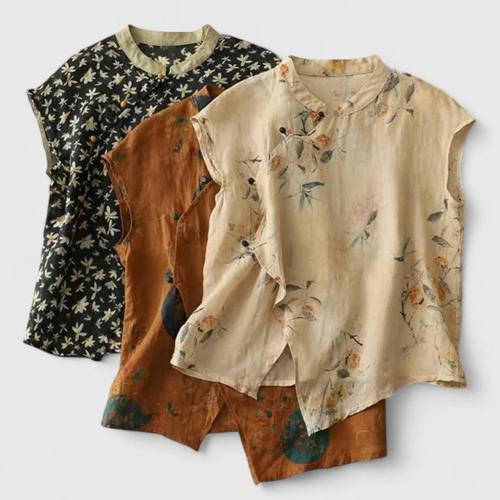 Amaryn | Women’s Elegant Satin Button Up Blouse