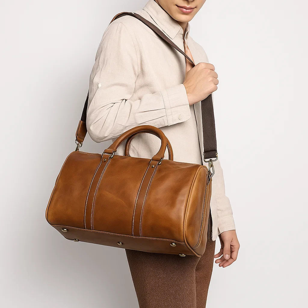 Alméris | Sac de Voyage Vintage Épuré