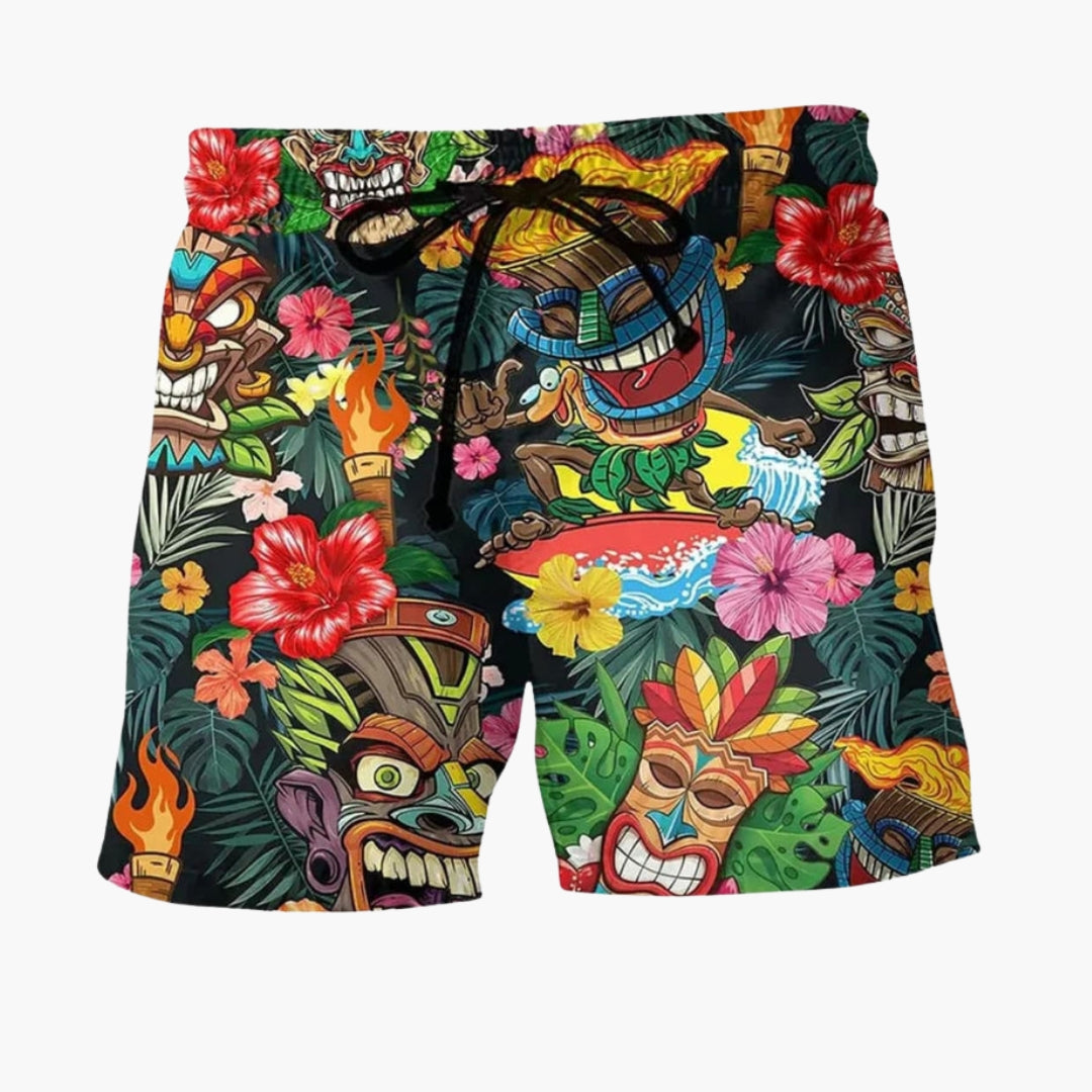 Hudson | Men’s Printed Pattern Swim Shorts