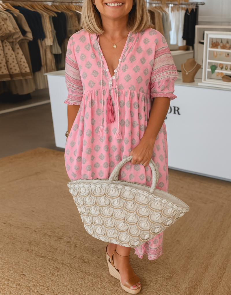 Madison | Women’s Lantern Sleeve Maxi Dress