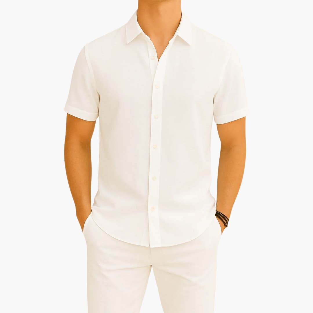 Grayson | Men’s Classic Collar Short Sleeve Button-Up Shirt