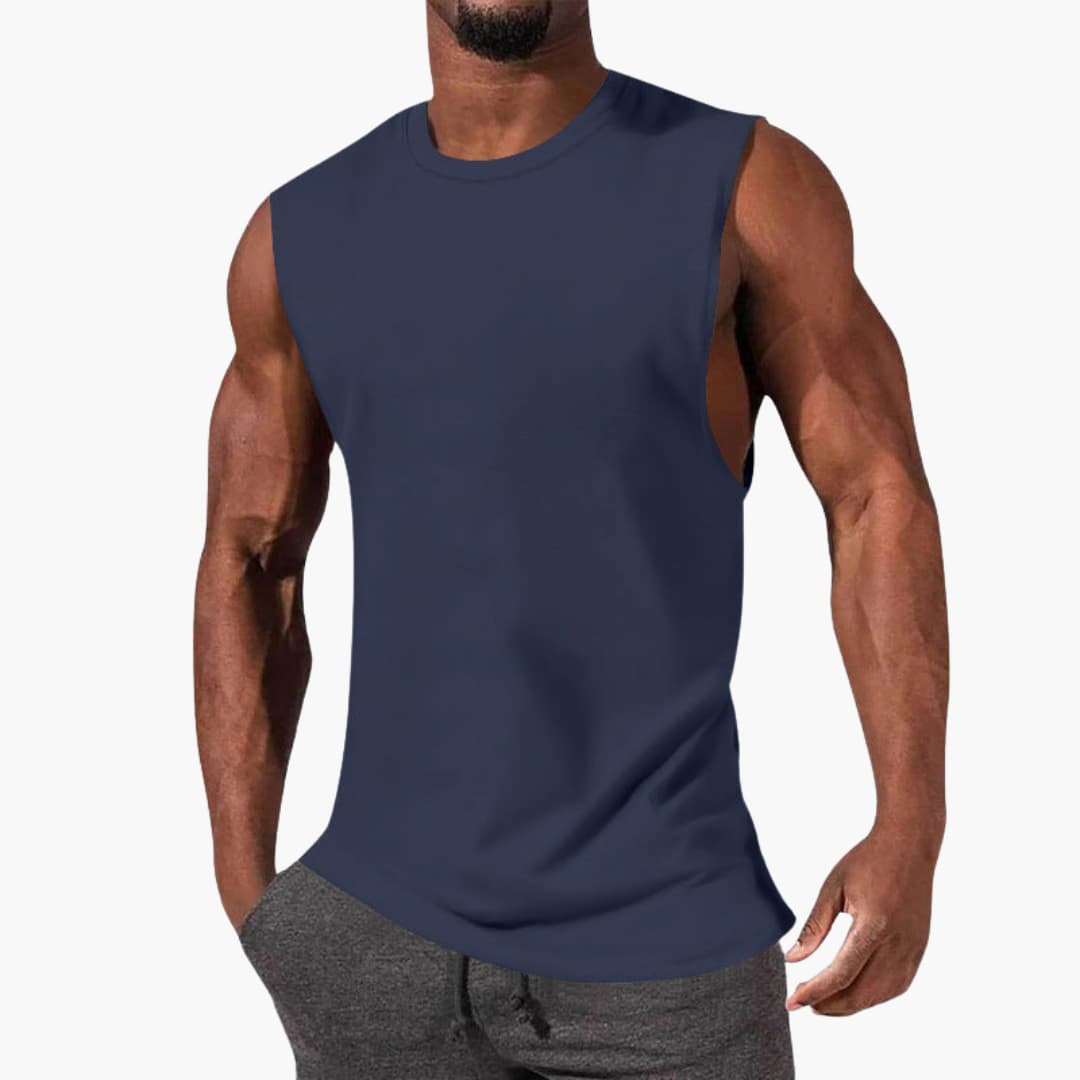 Logan | Men’s Sleeveless Sports Tank Top with Wide Armholes