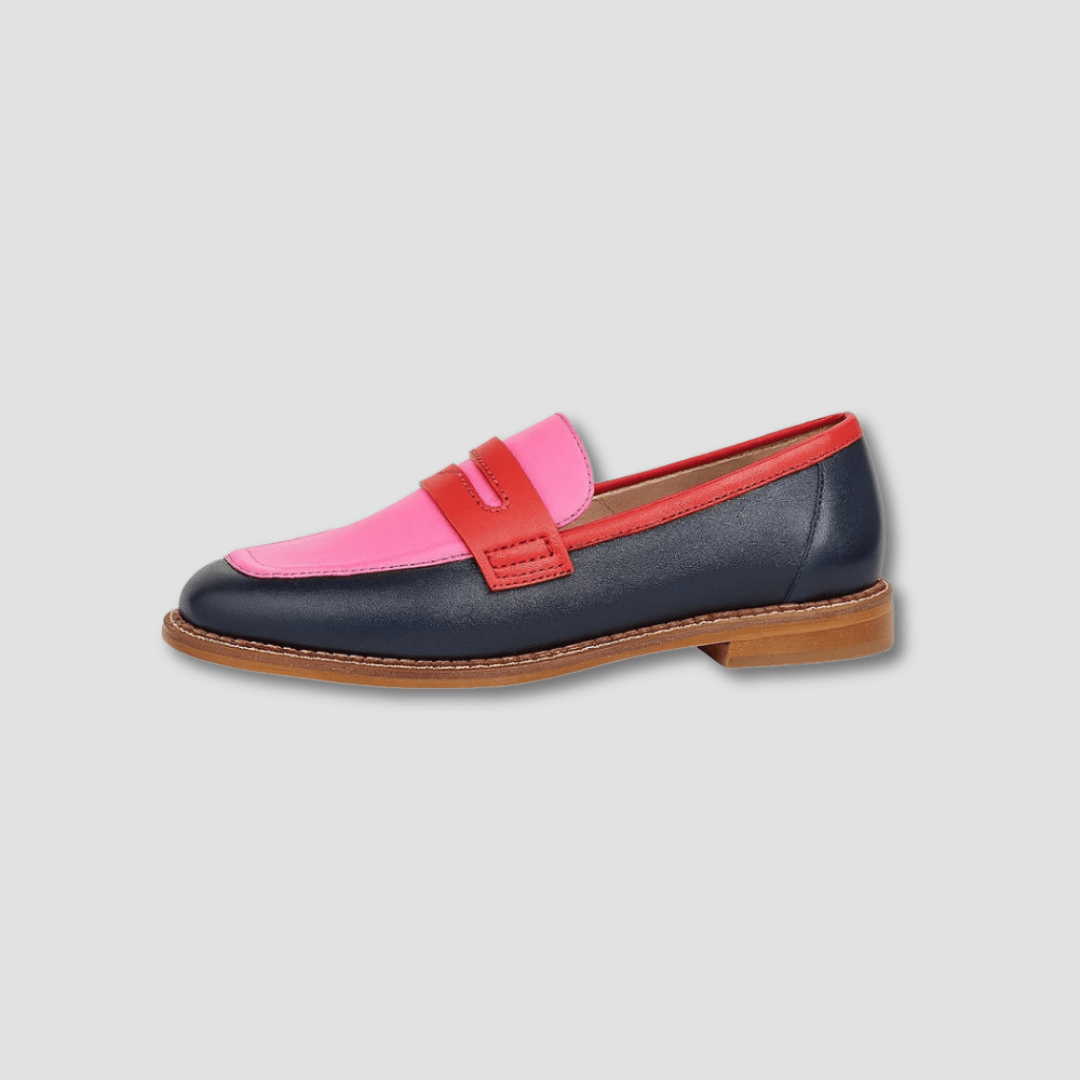 Sheyne | Women’s Colorblock Penny Loafers
