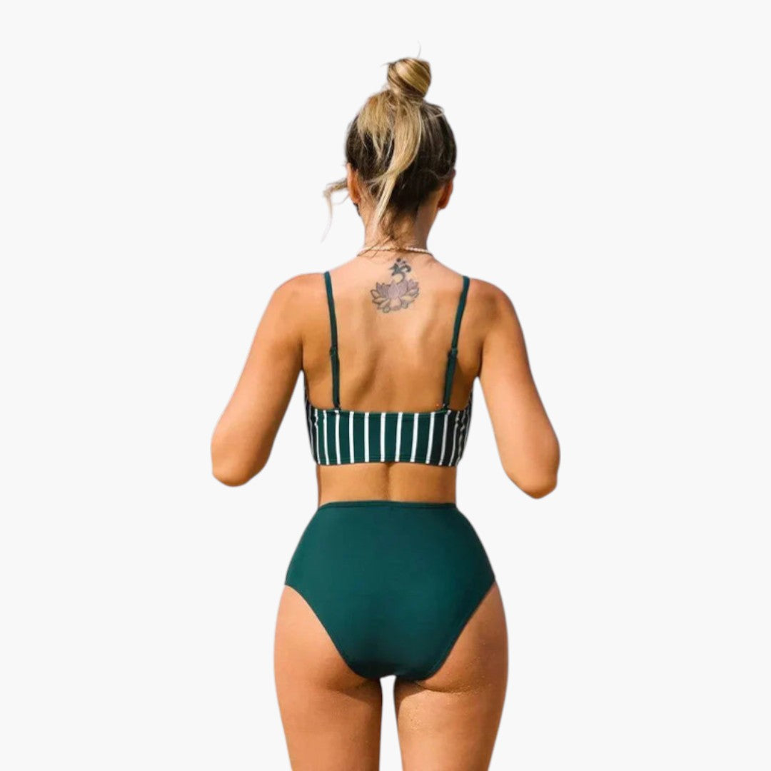 Sage | Women’s V-Neck Two-Piece Bikini Set
