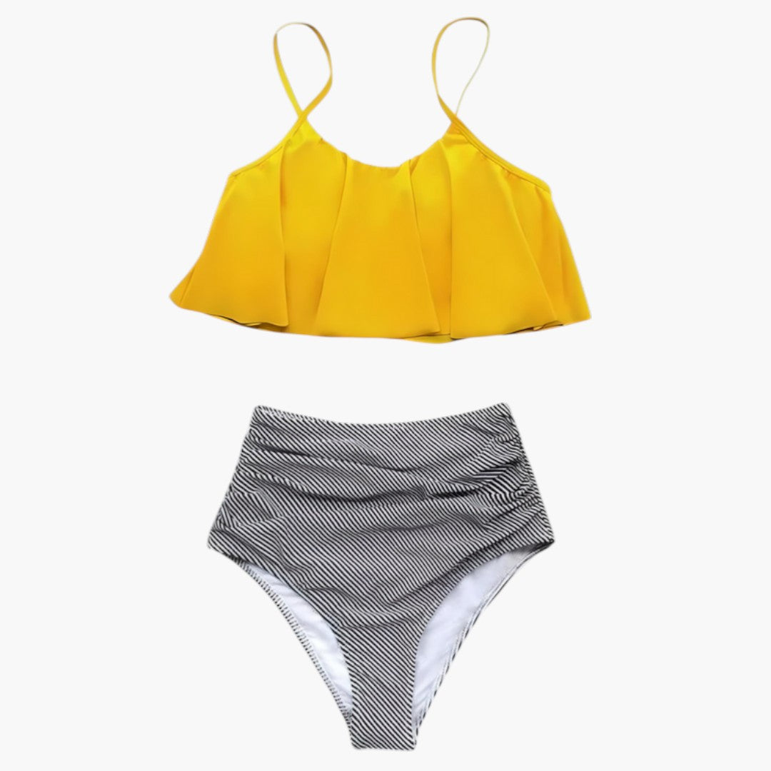 Marin | Women’s Ruffle Top Two-Piece Swimsuit Set
