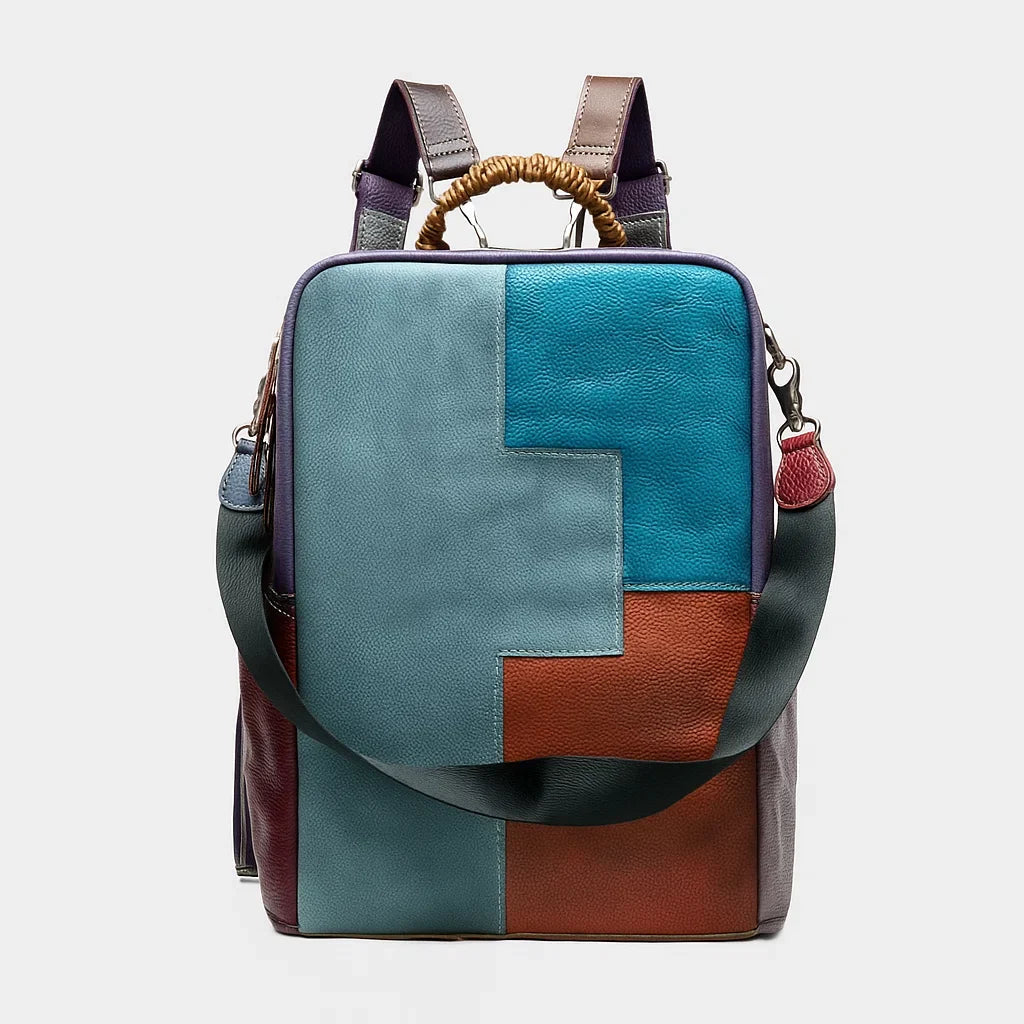 Orélya | Sac à Dos Géométrique Multicolore