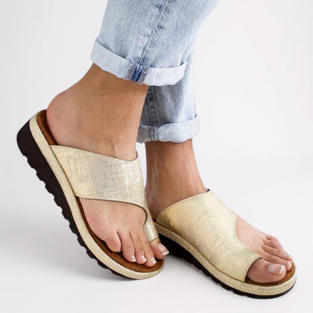 Alyssa | Women’s Summer Orthopedic Toe Split Slide Sandals