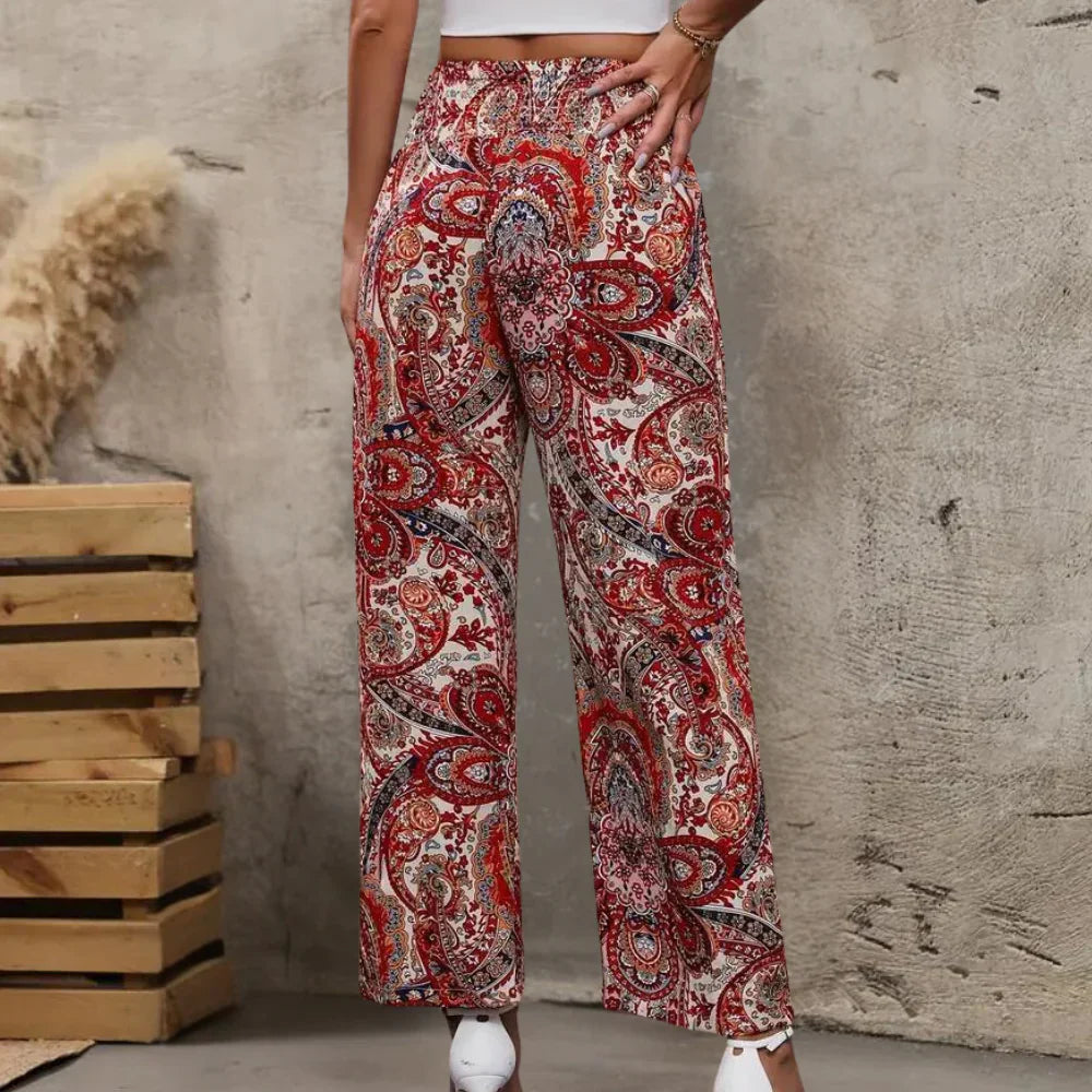 Odessa | Women’s Bohemian Wide-Leg Trousers