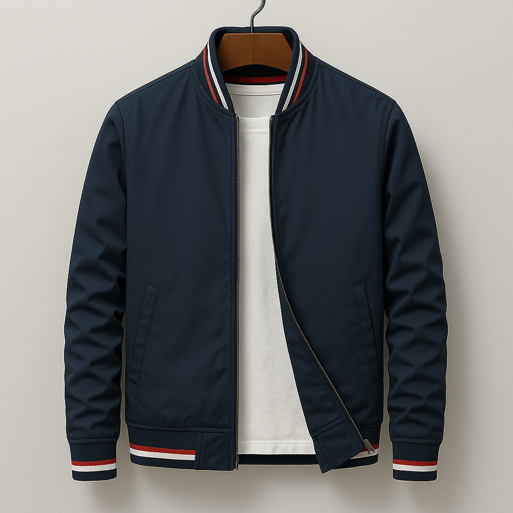 Levi | Men’s Lightweight Bomber Jacket with Stripe Detail