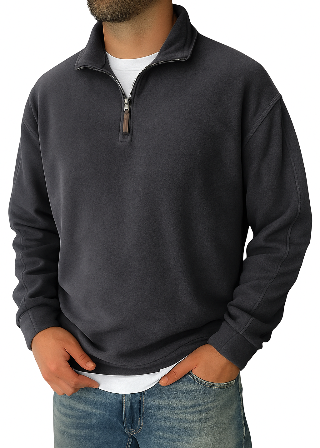 Levi | Men’s Retro Fleece Half-Zip Pullover Sweater