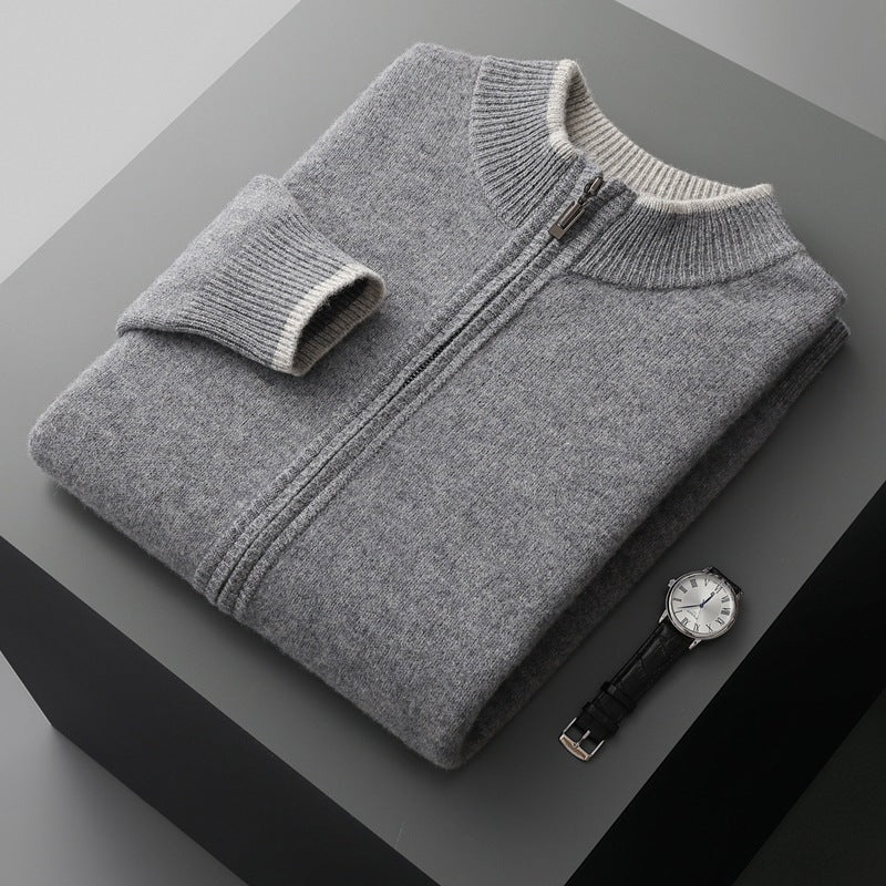Owen | Men’s Zip-Up Knit Warm Jacket