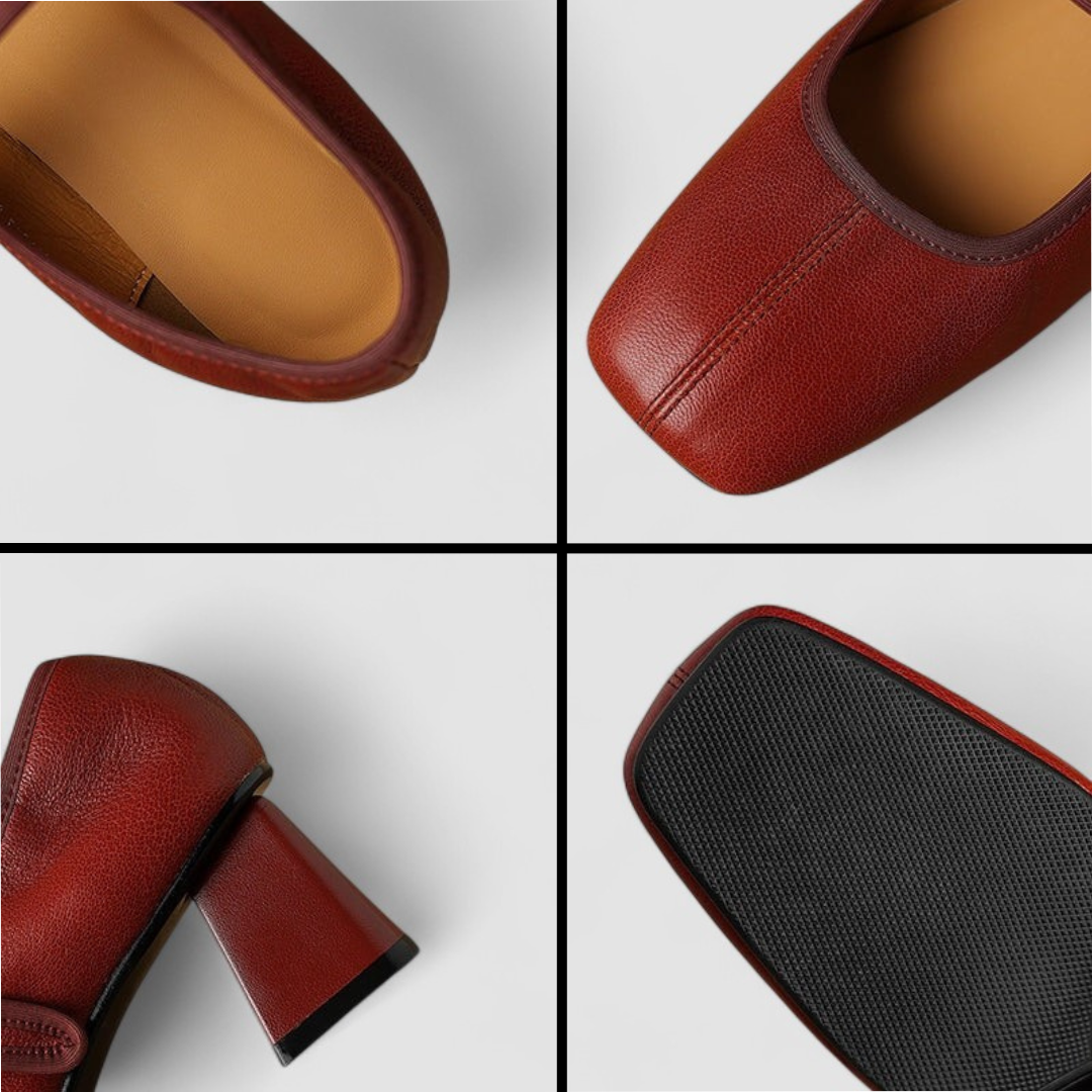 Aira | Women’s Orthopedic Mary Jane Block Heel Shoes