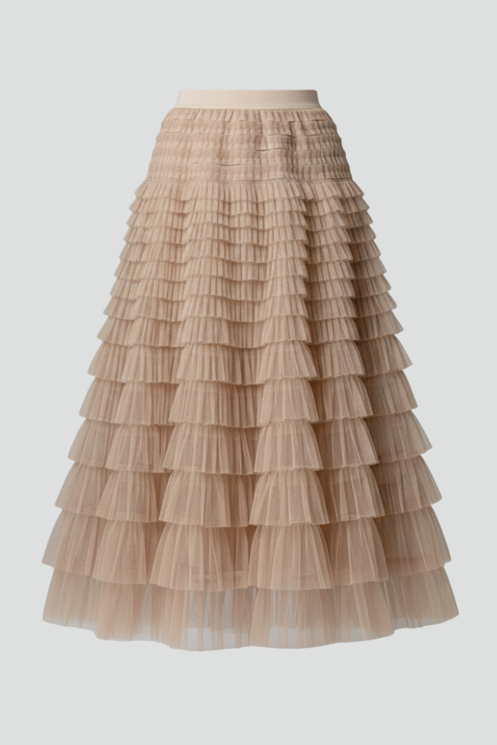 Maris | Women’s Layered Tulle Midi Skirt