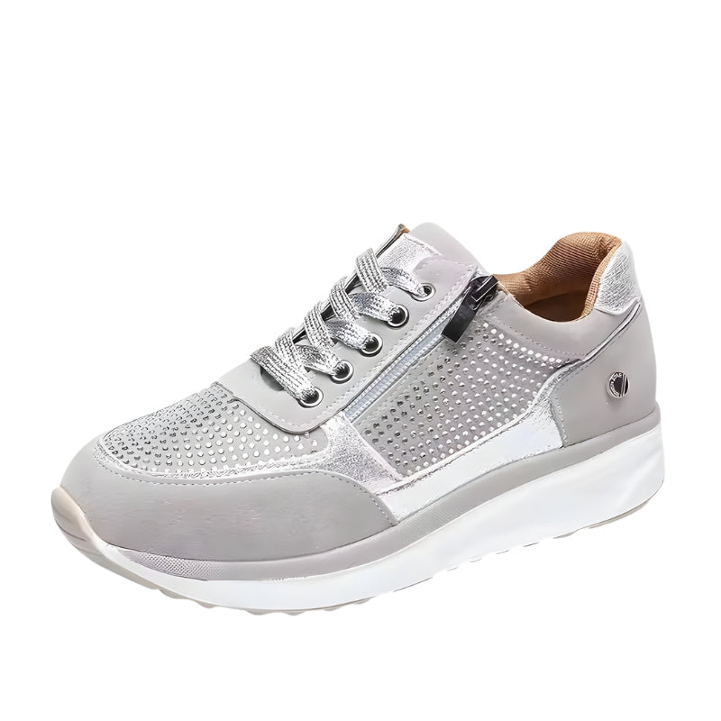 Maribel | Women’s Lace-Up Shoes with Side Zip