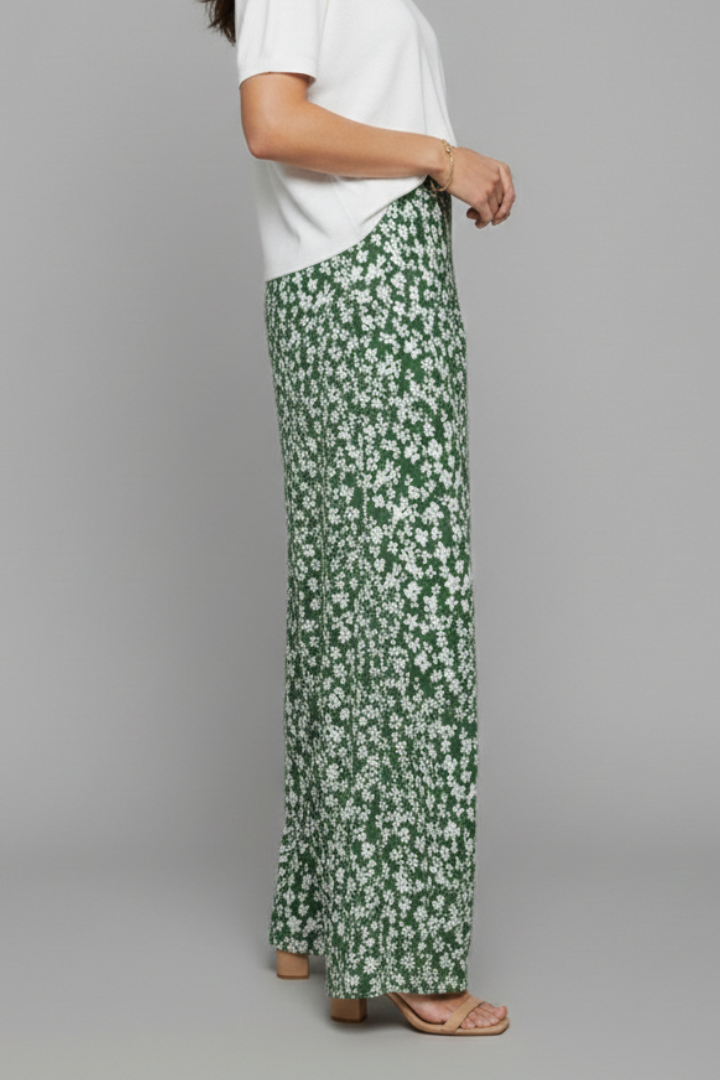 Elowyn | Women’s Floral Wide-Leg Palazzo Pants