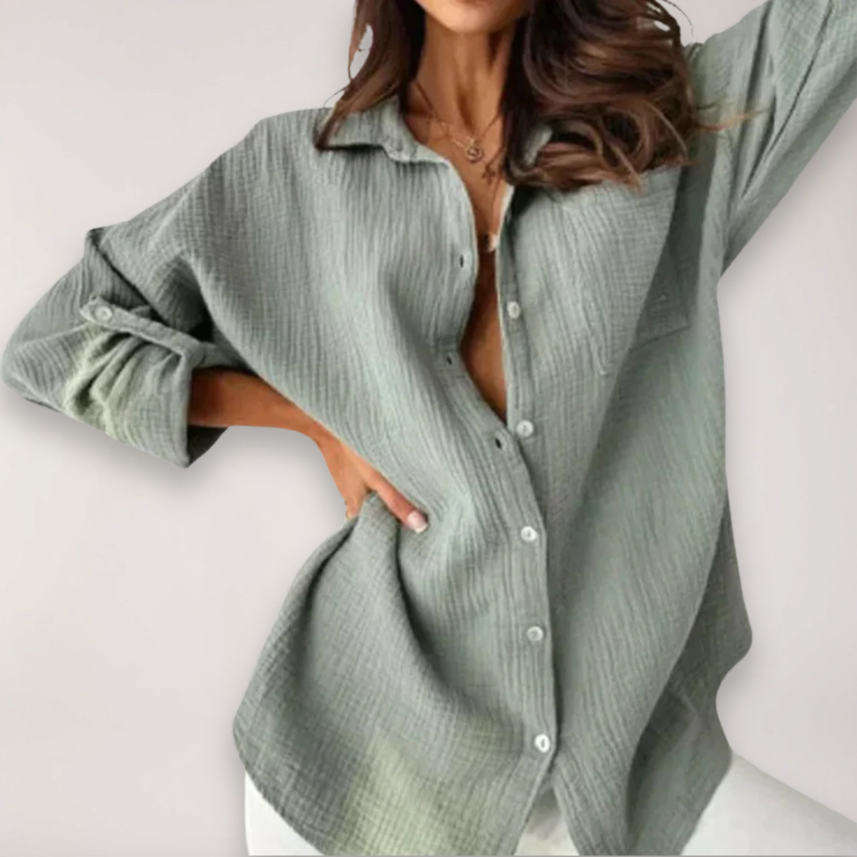Marlowe | Women’s Button Front Roll-Up Shirt