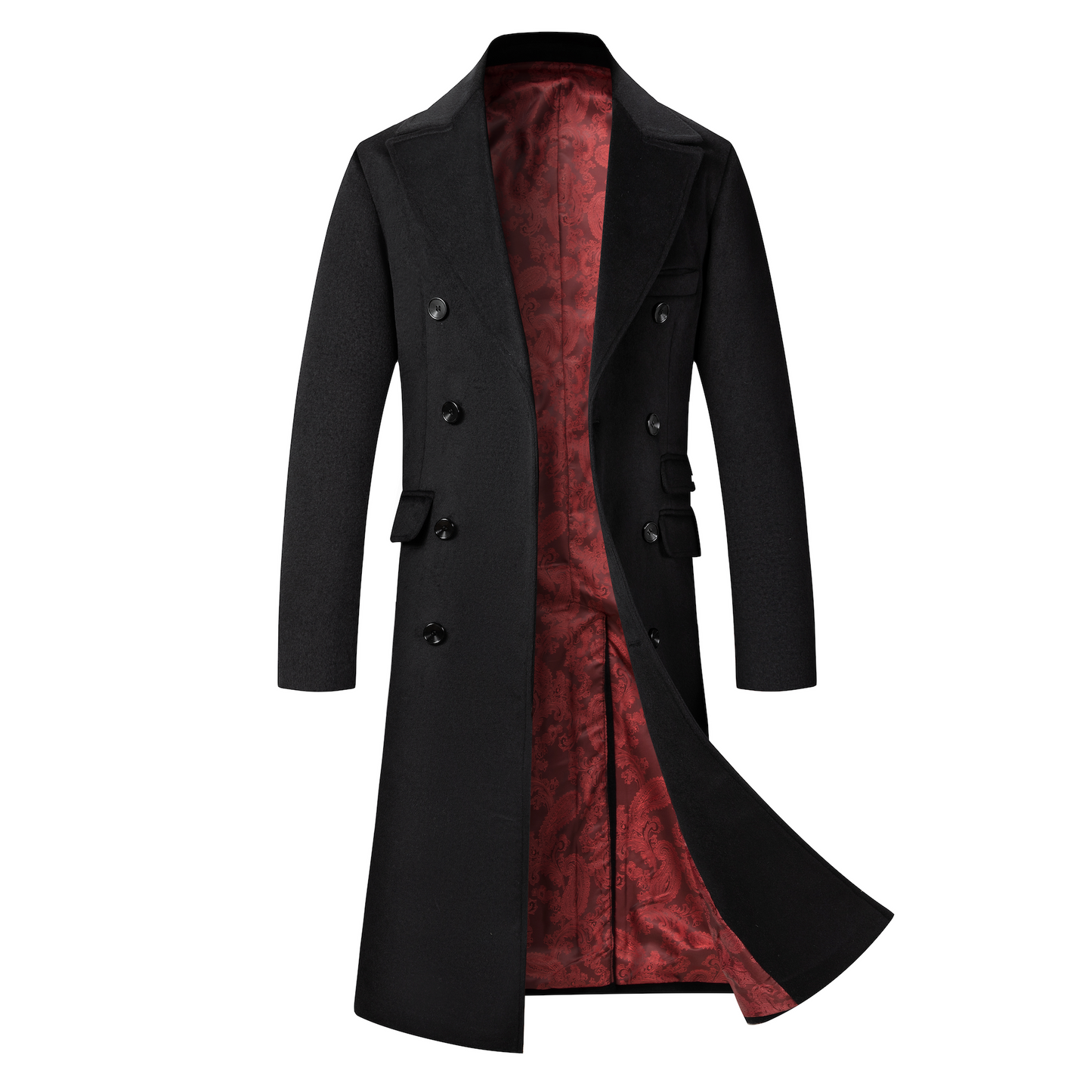 Tristan | Men’s Double-Breasted Formal Long Trench Coat