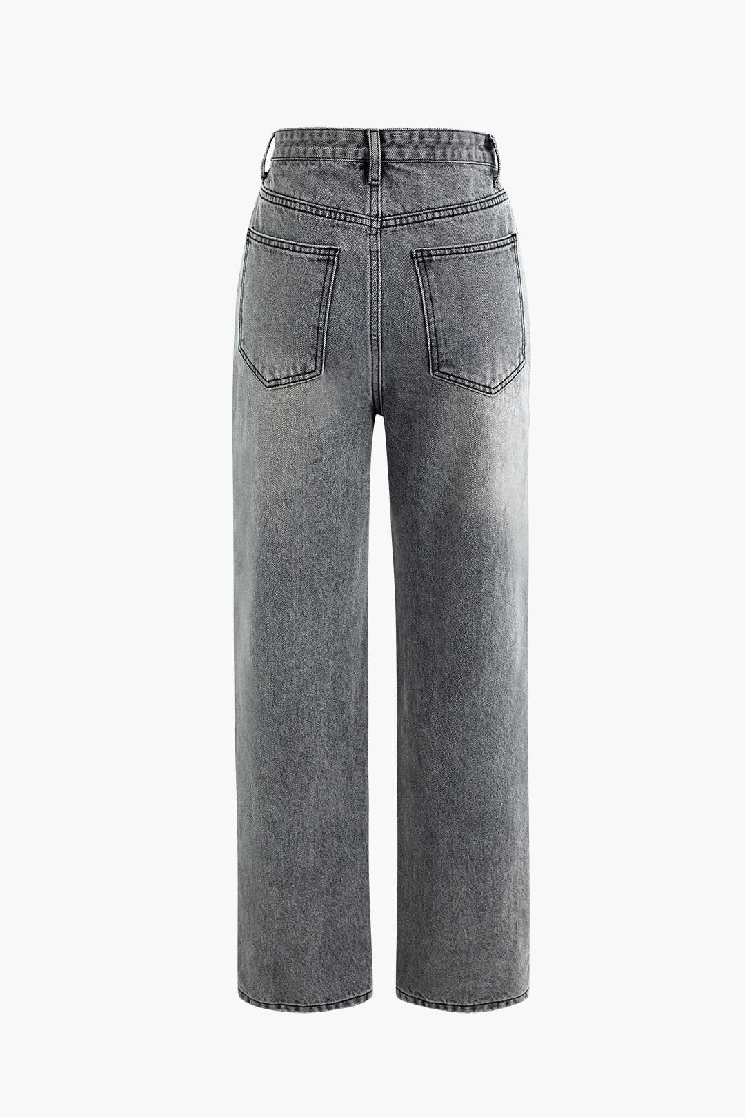 Minerva | Women’s Wide-Leg Denim Jeans with Asymmetric Waist Detail