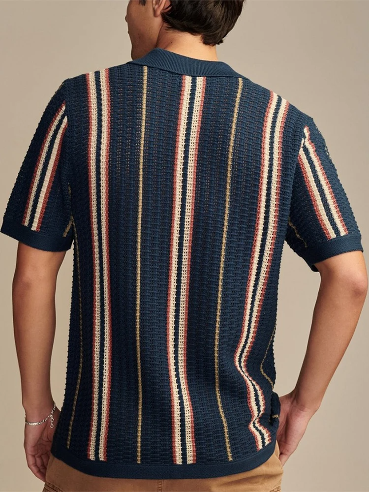 Lorenzo | Men’s Knit Button-Up Shirt