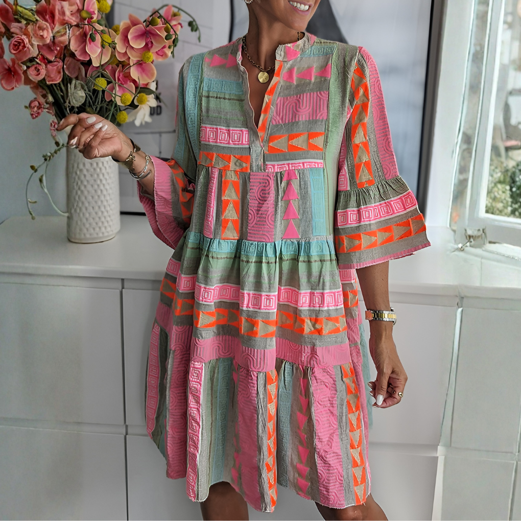 Bethany | Women’s Loose-Fit Midi Dress with Relaxed Airy Comfort