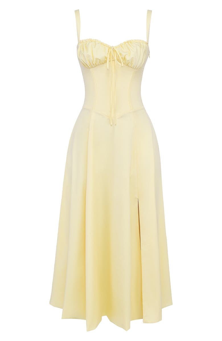 Eloise | Floral Chic Corset Midi Dress