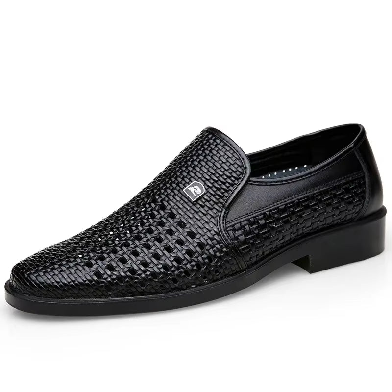 Franklin | Men’s Woven Leather Loafers