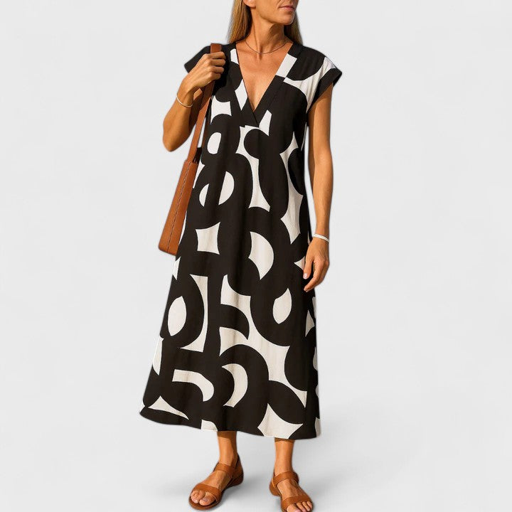 Frincess | Women’s Flowing V Neck Maxi Dress