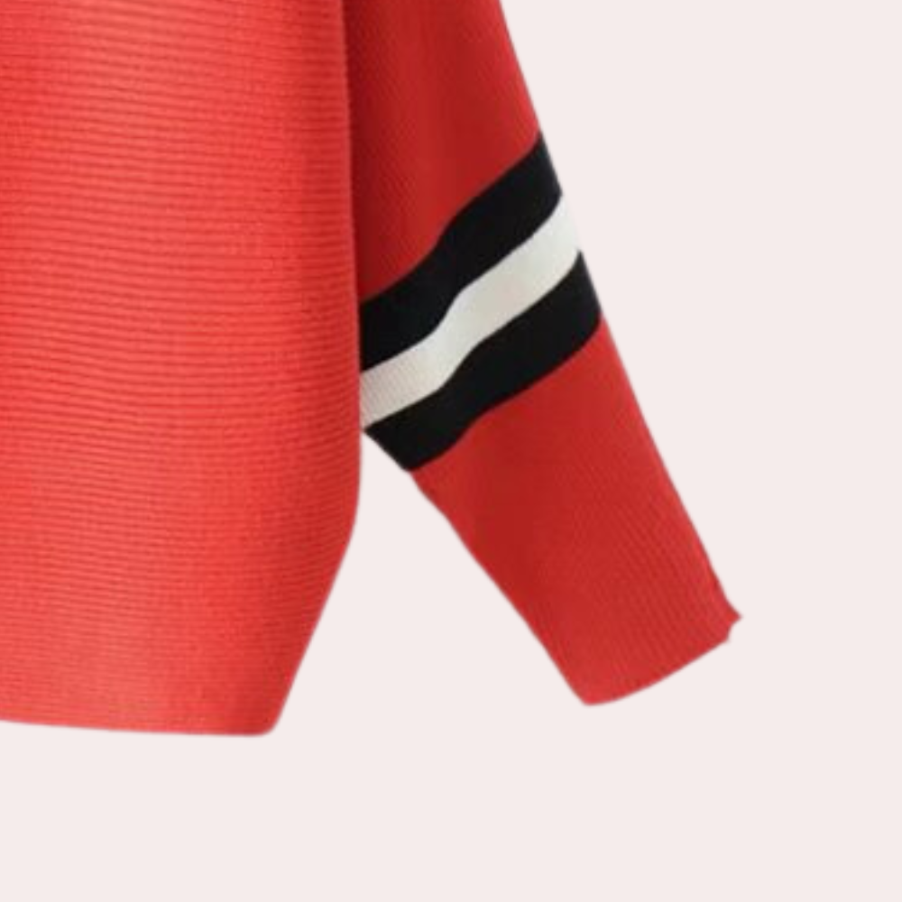 Emery | Women’s Cozy Vertical Stripe Knit Jumper