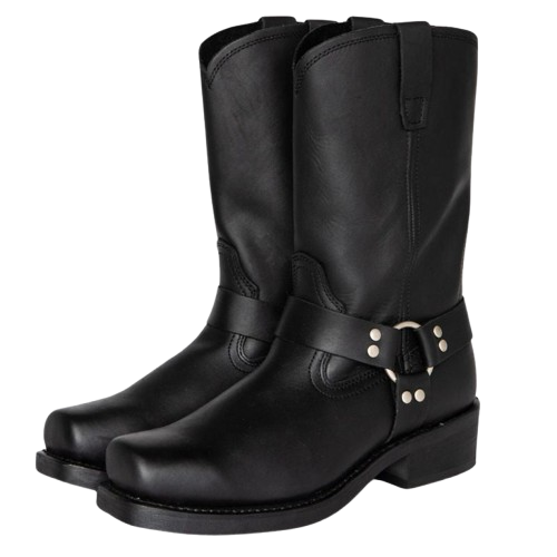 Riley | Women’s Black Leather Winter Boots