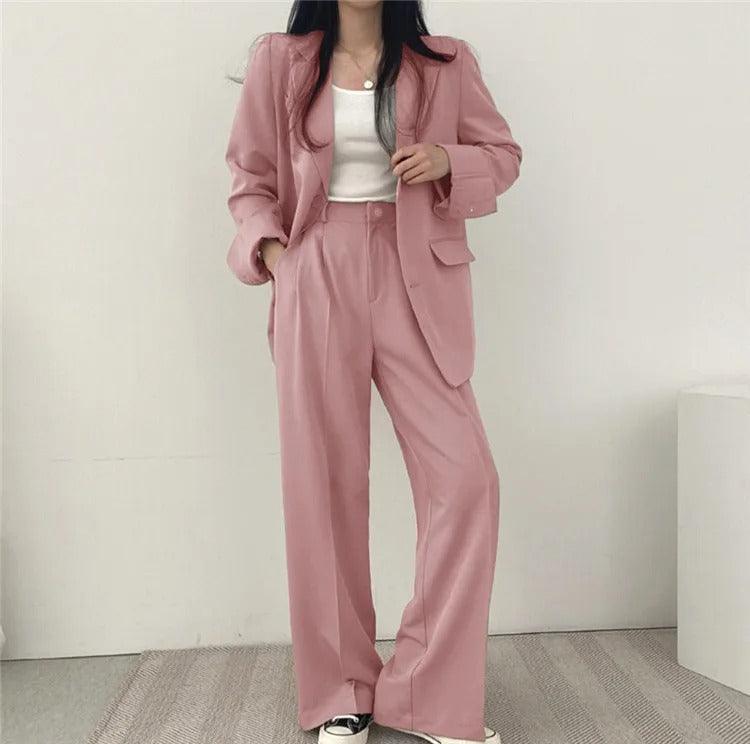 Khaye | Women’s Tailored Suit Set with Long Blazer