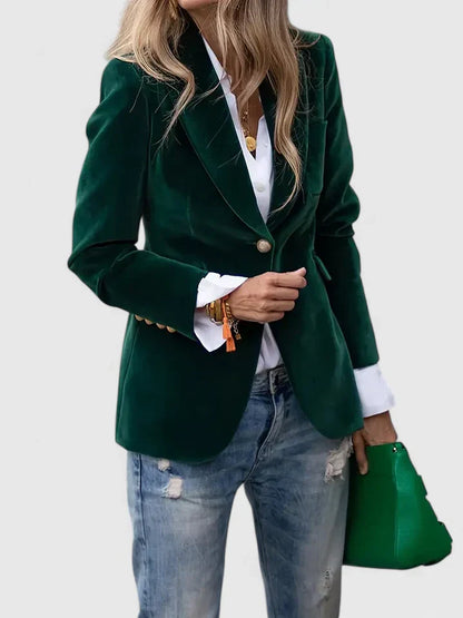 Winslet | Women’s Elegant Tailored Button Blazer