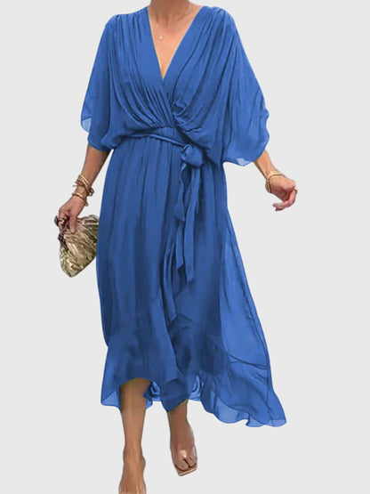 Cambria | Women’s Elegant Tie Waist Maxi Dress
