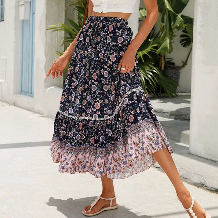 Paloma | Women’s Elegant Long Floral Skirt
