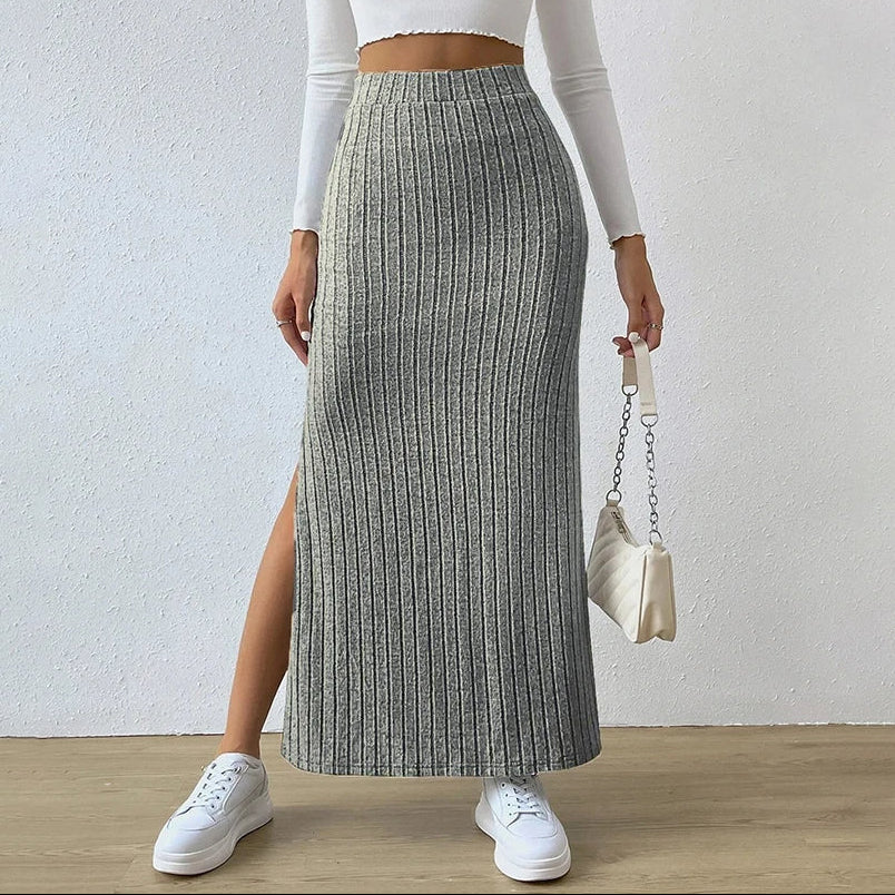 Estelle | Women’s Textured Knit Maxi Skirt