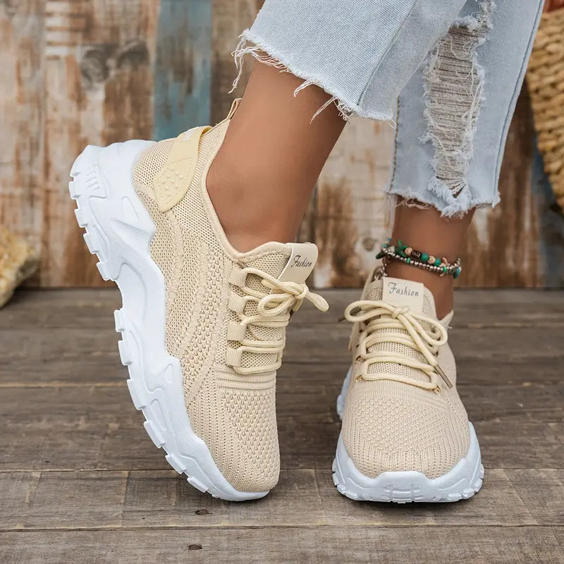 Maica | Women’s Orthopedic Lace Up Cushion Sneakers