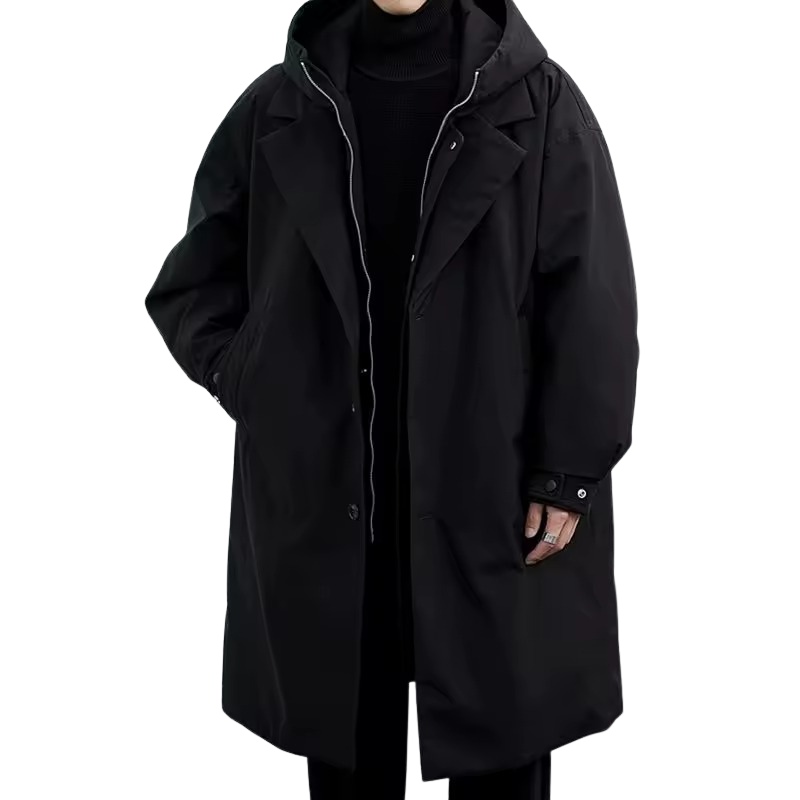 Garrett | Men’s Mid-Length Hooded Coat