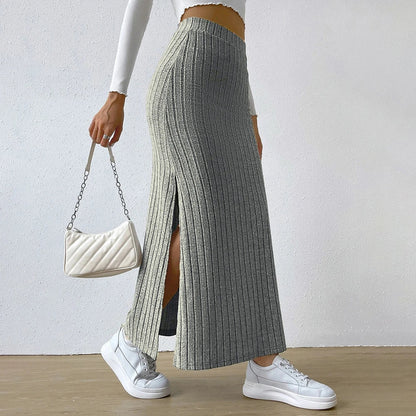 Estelle | Women’s Textured Knit Maxi Skirt